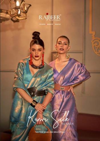 Kanvi Silk Senses By Rajbeer Weaving Partywear Saree Collection